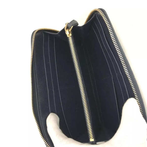 PRADA Saffiano Leather Zip Around Long Wallet - Picture 3 of 8